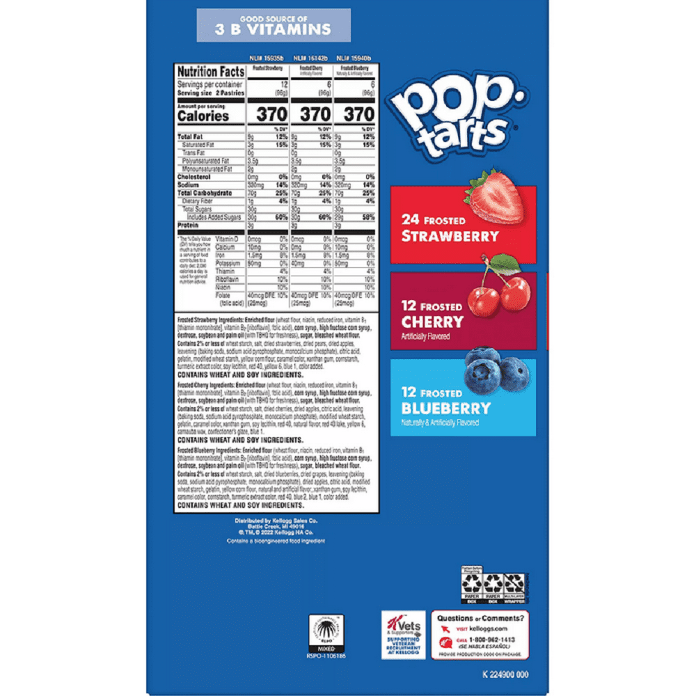 Pop-Tarts, Breakfast Toaster Pastries, Variety Pack, 48 Ct, 81.2 Oz