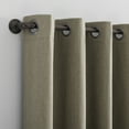 thumbnail image 3 of Sun Zero Tyrell Tonal Texture Draft Shield Fleece Insulated 100% Blackout Grommet Curtain Panel In Olive, 50"X96", Olive, 3 of 10