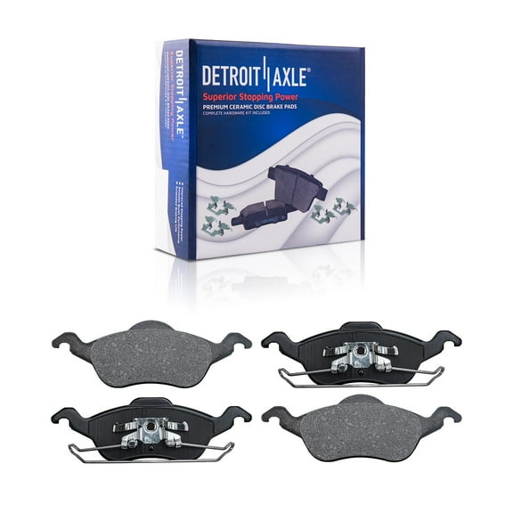 Detroit Axle - Front Brakes Brake Pads Replacement for 2000-2004 Ford Focus