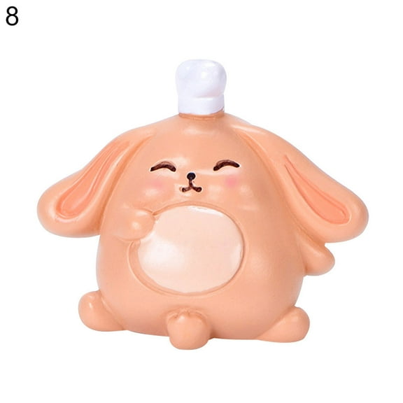 Easter Mini Bunny Figurines, Rabbit Fairy Garden Collection for Easter Birthday Gift Desk Decor