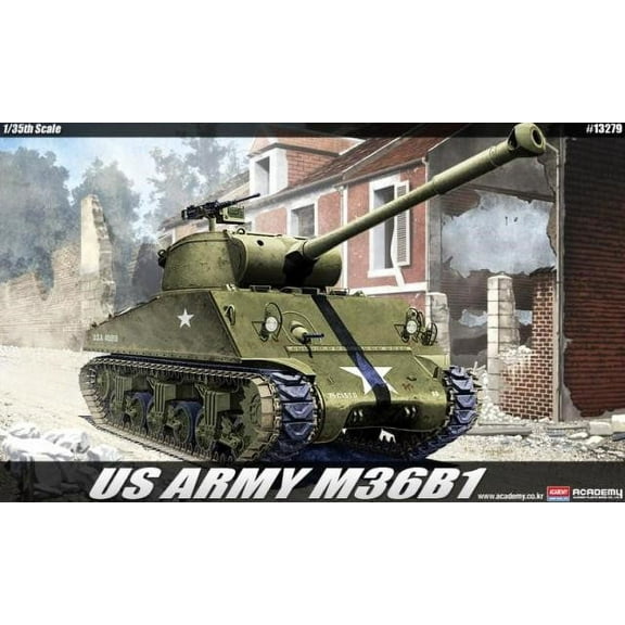 ACA13279 1:35 Academy US Army M36B1 GMC [MODEL BUILDING KIT] Multi-Colored