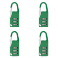 thumbnail image 1 of Mini candado de combinación de 3 dígitos, aleación de zinc, para equipaje de viaje (verde), 1 of 6