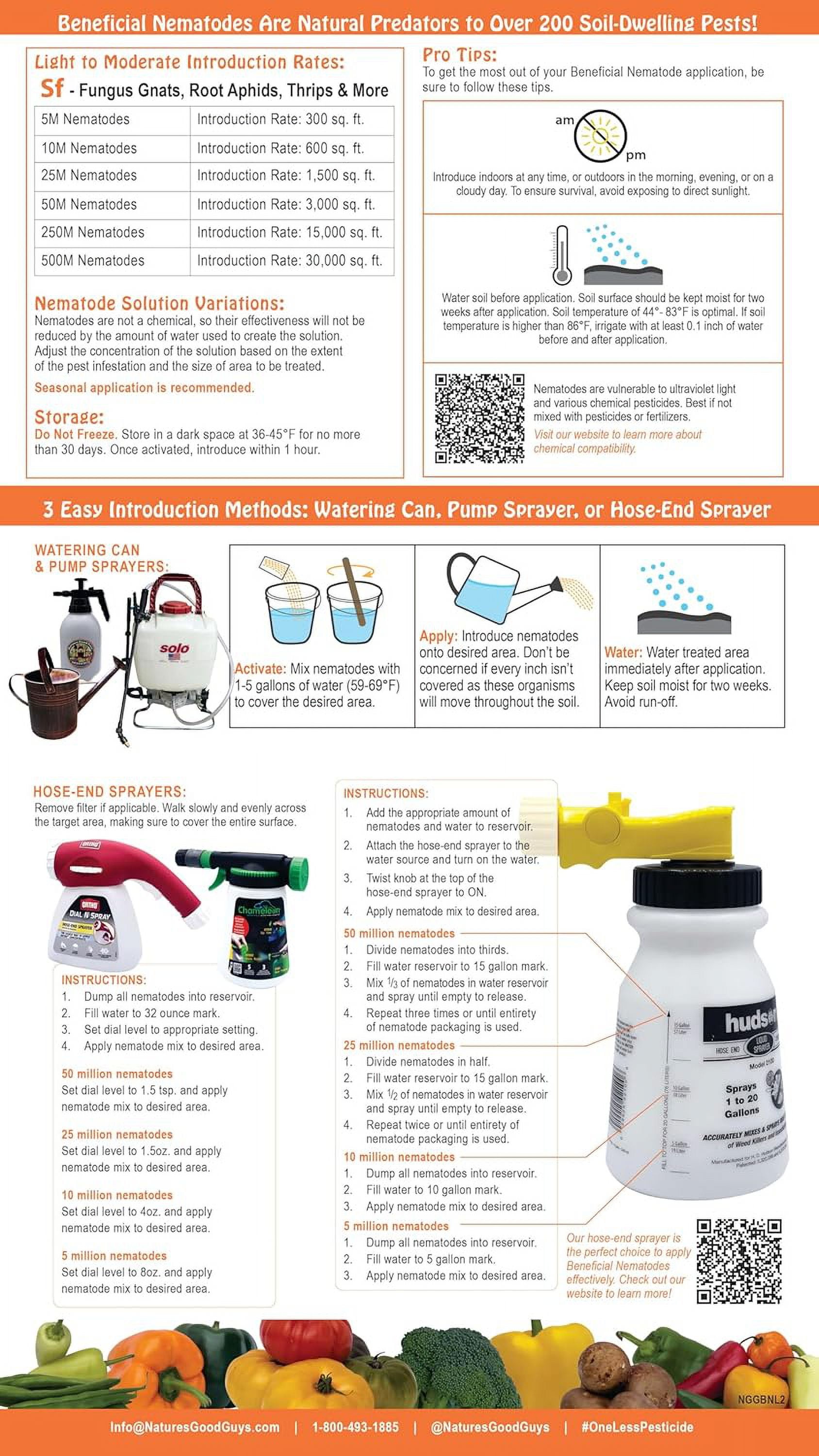 Beneficial Nematodes Steinernema Feltiae SF (25 Million) Fungus gnat