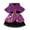 Purple, variant on Weebloom Toddler Girl Halloween Outfits Sleeveless Hallowmas Cartoon Prints Dress Hooded Robe Set Dailywear Outfit 18-24 Months Purple