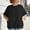 Black, variant on MAIHAN Womens Summer T-Shirts Casual Summer Funny Solid Color Flowy Tops Summer Baggy Tops Cotton Tee Shirts for Women