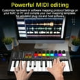 thumbnail image 4 of Graflsoa Compact 25-Key MIDI Keyboard with 8 Impact Pads, OLED Display, and USB Type-C Power for Portable Music Production, 4 of 6