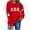 8#Red, variant on Heisall Womens Hoodie 2025 Autumn Winter Long Sleeve Hooded Pullover Halloween Print Loose Casual Fashion Sweatshirt