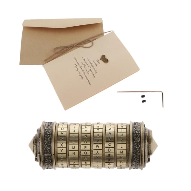 Lock Toy Casarse Amante Boda De San Valentín Regalos Románticos Sunnimix Cerradura Cryptex con código Da Vinci