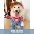 thumbnail image 3 of Ropa para mascotas Lethal-doll Disfraz lindo para mascotas Peluca divertida Perro Pug, 3 of 8