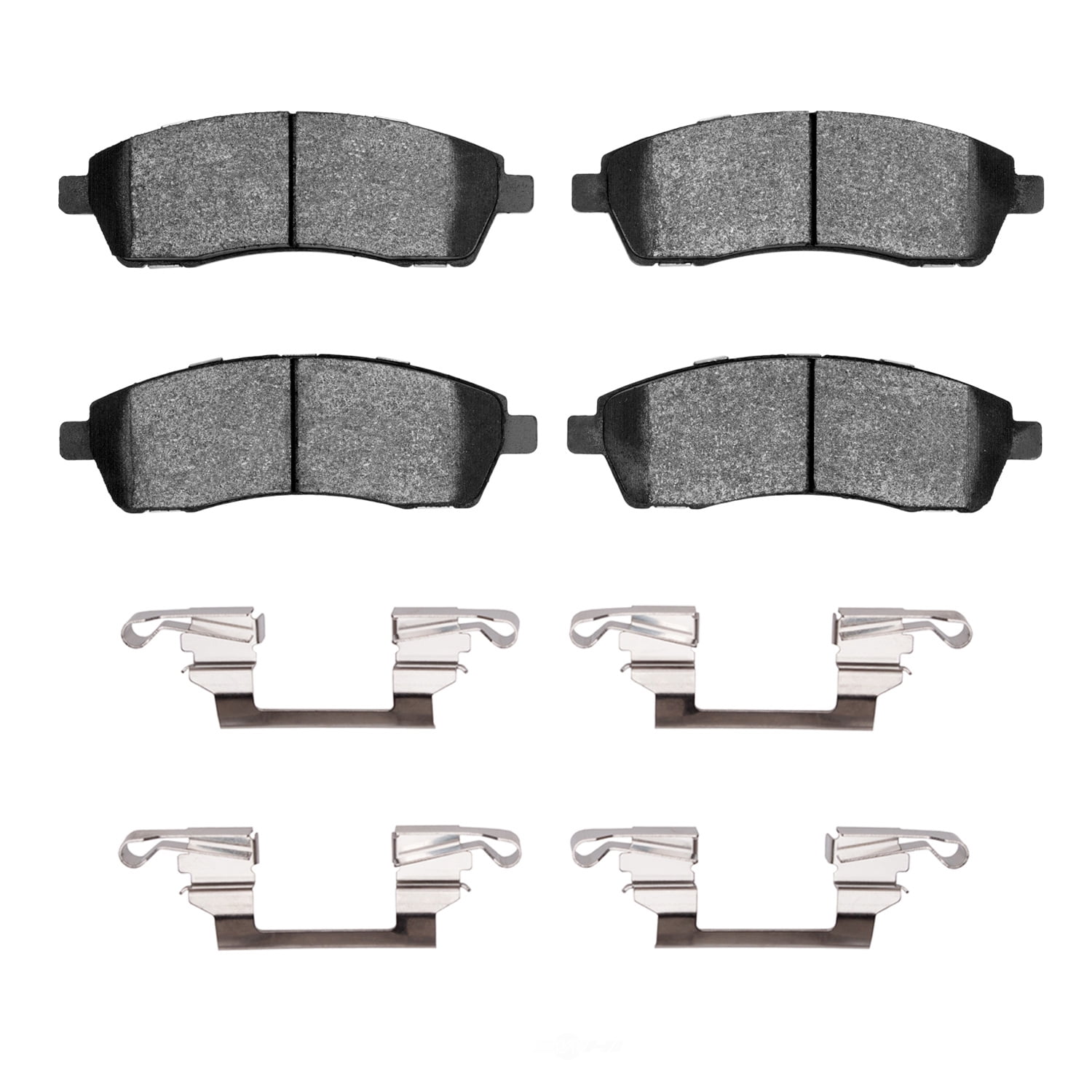 Dynamic Friction Company 1551-0757-01 DFC 5000 Advanced Brake Pads - Semi Metallic and Hardware Kit