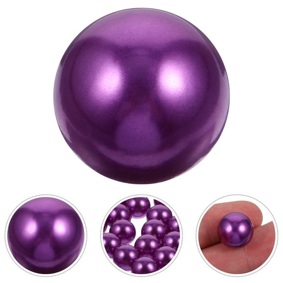 DEEPCRAFF 100Pcs Purple Faux Vase Filler Beads No Hole Decorative Vase Decor for Flower Bottles