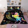 thumbnail image 1 of Juego de cama unicornio arco iris, 1 of 5