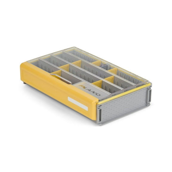 Plano EDGE Professional 3700 Deep Tackle Storage, Premium Tackle Organization with Rust Prevention, Dri-Loc watertight seal, Yellow/Clear