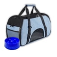 thumbnail image 1 of Mochila Transportadora Duke's Bolsa Azul Mascota + Plato de Alimentación Lenta, 1 of 1
