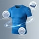 thumbnail image 2 of Camiseta deportiva para hombre, camisetas delgadas elásticas de secado rápido, cuello redondo, manga Abanopi Camiseta de los hombres, 2 of 7