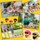 thumbnail image 3 of 24 juegos de patos de goma de vaquero disco con bufanda, sombrero y gafas de sol, mini juguetes de pato de baño para cumpleaños, fiesta de natación, regalo, decoraciones, 3 of 5