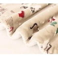 thumbnail image 4 of Elegant Comfort Reversible Plush Flannel Fleece Sherpa Throw 50x60 Inches Cream, 4 of 6