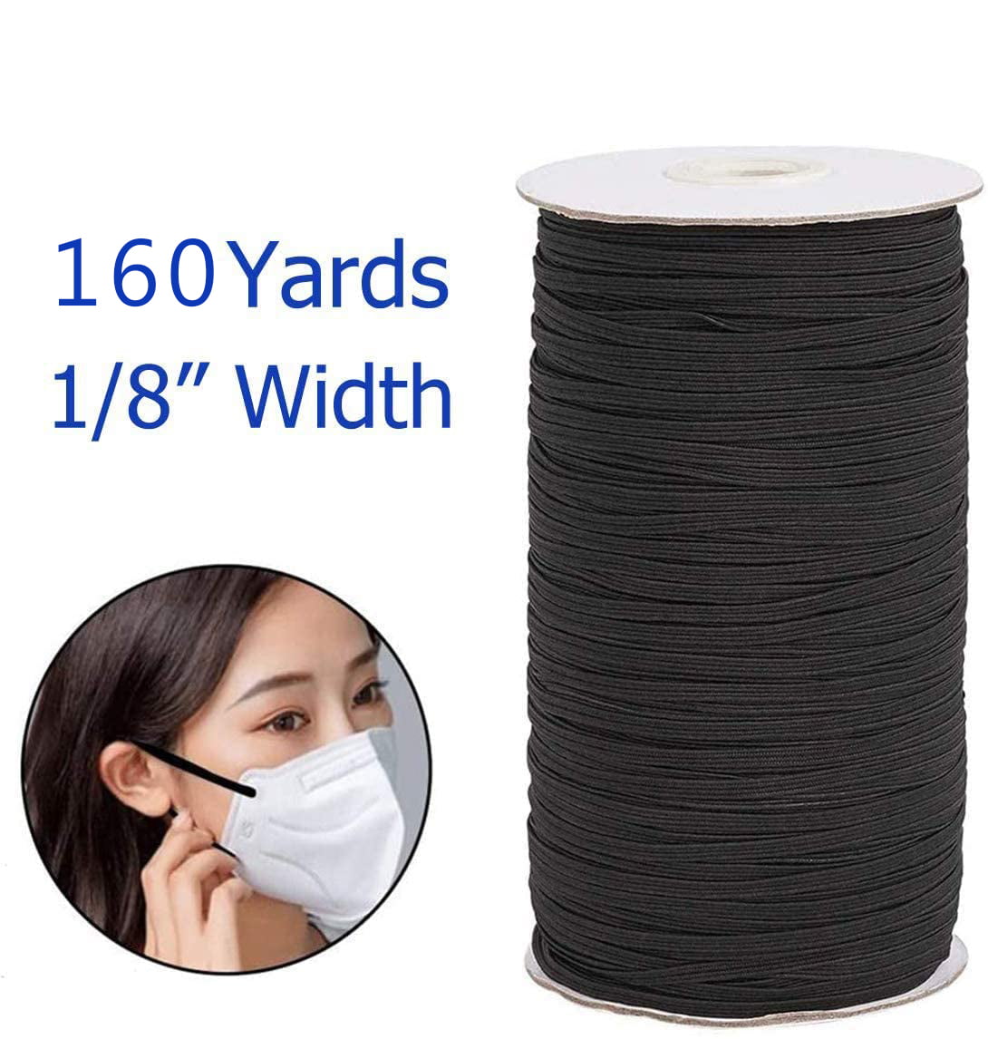 Widen Thicken Elastic Band Sewing Stretch Flat Cord Rubber Bands Black White 