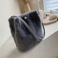 thumbnail image 4 of Bucket Bag Fashion Creative Plush All-match Shoulder Purse Shoulder Handbag, 4 of 10