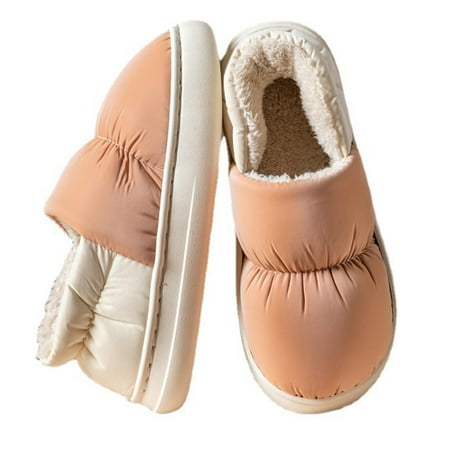 

Wowspeed Women s Warm Winter Slippers | Slip-on House Slippers | Women s Slippers Faux Fur Lining House Shoes Indoor & Outdoor Winter Gifts