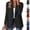 Black, variant on Summer Cardigan BWASD Button Down Solid Color Open Front Cardigans for Women Ladies Lapel Collar Long Sleeve Jackets Work Office Business Suit Blazer 2026 New (Navy S)