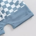 thumbnail image 7 of Bagilaanoe 2pcs Toddler Baby Boy Shorts Set Short Sleeve Checkerboard Print T Shirt Tops + Shorts 6M 12M 18M 24M 3T Kids Casual Summer Clothes, 7 of 7