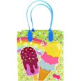 thumbnail image 4 of TINYMILLS Ice Cream Party Favor Bags Treat Bags with Handles Ice Cream Party Goodie Bags Candy Bags Pack of 12, 4 of 6