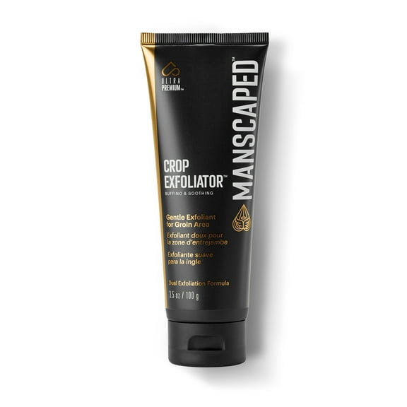 MANSCAPED® Crop Exfoliator™ Gentle Groin Exfoliant Scrub to Soothe and Clear the Skin, Vegan, Cruelty-Free (3.5 oz)