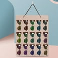 thumbnail image 3 of UNTERING Storage Wall Bag 15 Slots Felt Eyeglasses Stand Holder for Glasses Storage Display Hanging Bag Wall Pocket with Hook, 3 of 7