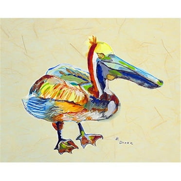 Betsy Drake TP983B 24 x 30 in. Heathcliff Pelican B Outdoor Wall Hanging