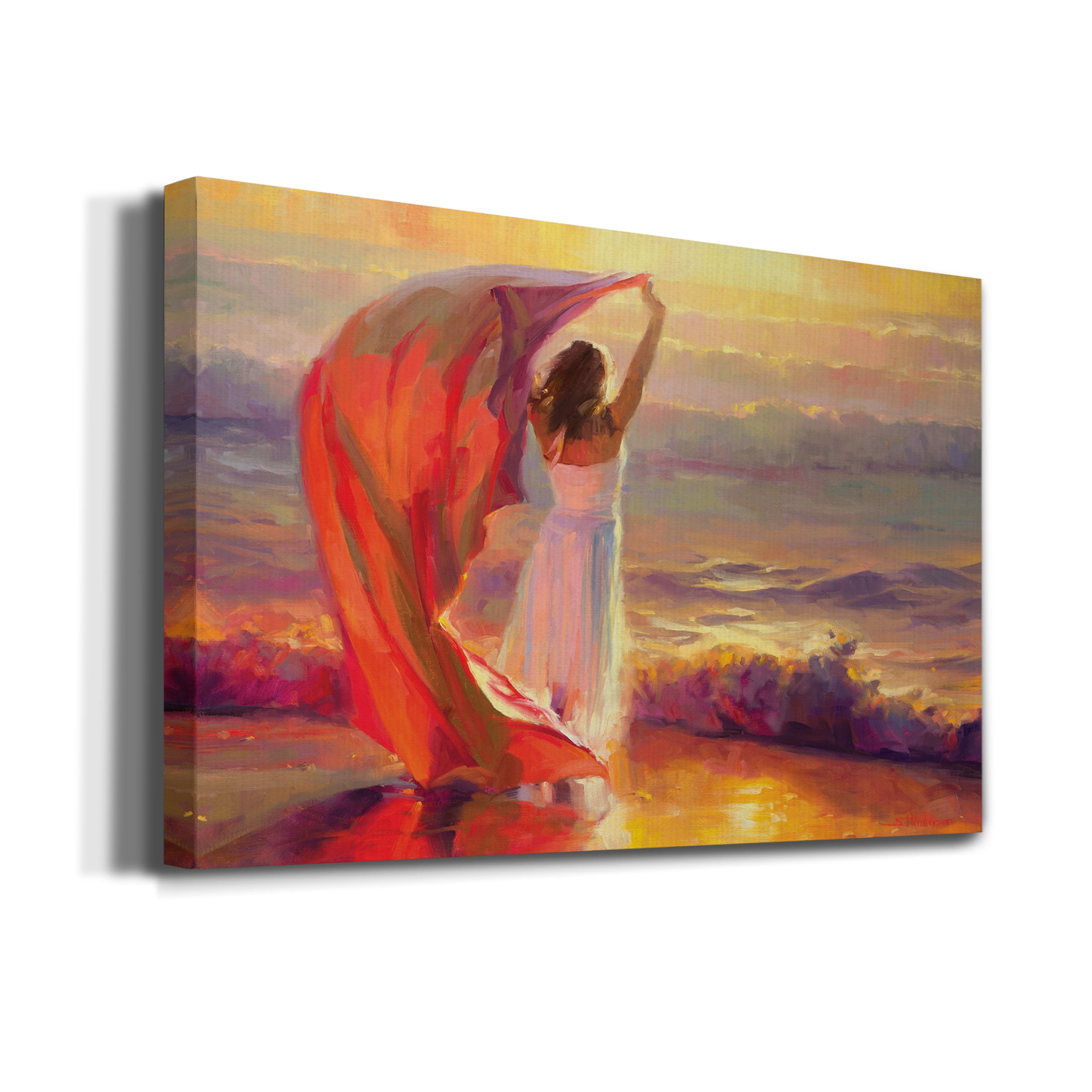 Ocean Breeze Premium Gallery Wrapped Canvas - Ready to Hang - Set of 2 - 8 x 12 Each