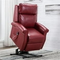 thumbnail image 5 of Comfort Pointe Lehman Red Faux Leather Traditional Lift Chair, 5 of 7