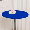 thumbnail image 1 of ORUYROP Lot de 2 Capuchon de Table Ronde Cocktail Spandex Ajusté Extensible Nappe Cocktail Serrée Élastique pour Mariages Banquets Événements Fêtes Restaurants (Taille : 60cm, Couleur : Bleu Royal), 1 of 7