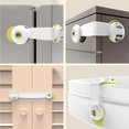 thumbnail image 4 of Cerradura De Seguridad Para Niños, Cerradura De Armario, Cerradura De Cajón, Cerradura De Puerta, Cerradura De Armario De Seguridad, Instalación Sin Taladro, Hebillas Dobles Serendint BA000782-01, 4 of 7