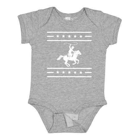 

Inktastic Cowboy Silhouette Team Roping Rodeo Gift Baby Boy or Baby Girl Bodysuit