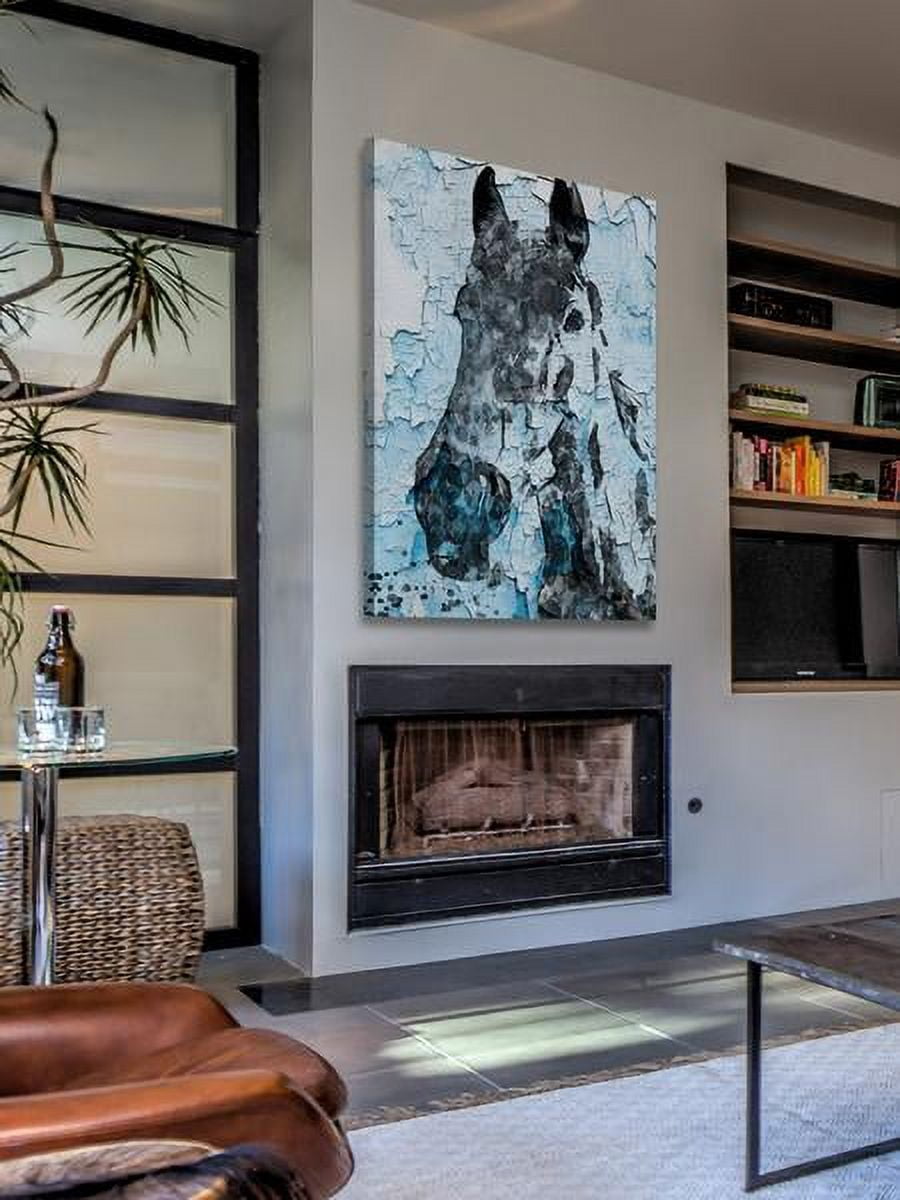 "Night Song Horse" Painting Print on Wrapped Canvas