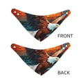 thumbnail image 3 of Naloa Textured Bald Eagle Dog Bandana Large and Small-Dog Scarf Bib Handkerchief Accessories for Dogs and Cats(S-L)-Small, 3 of 5