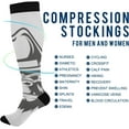 thumbnail image 4 of FREEAMG Swan Compression Socks for Women and Men, 1 Pair, 4 of 7