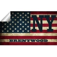 thumbnail image 2 of Brentwood NY New York Suffolk County Vintage US Flag Decal Bumper Sticker 3M Vinyl 3" x 5", 2 of 3