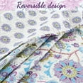 thumbnail image 3 of Cozy Line Home Fashions Floral Cotton/Microfiber/Polyester Reversible Bedding Sets, Queen, 3-Pieces, 3 of 4