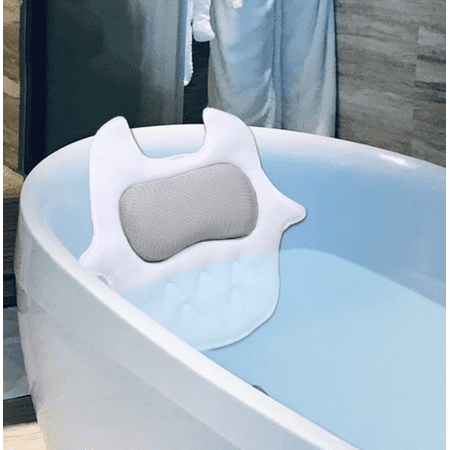 JOYWEI 3D Bath Pillow with Non-Slip and Powerful Suction Cups - Spa ...
