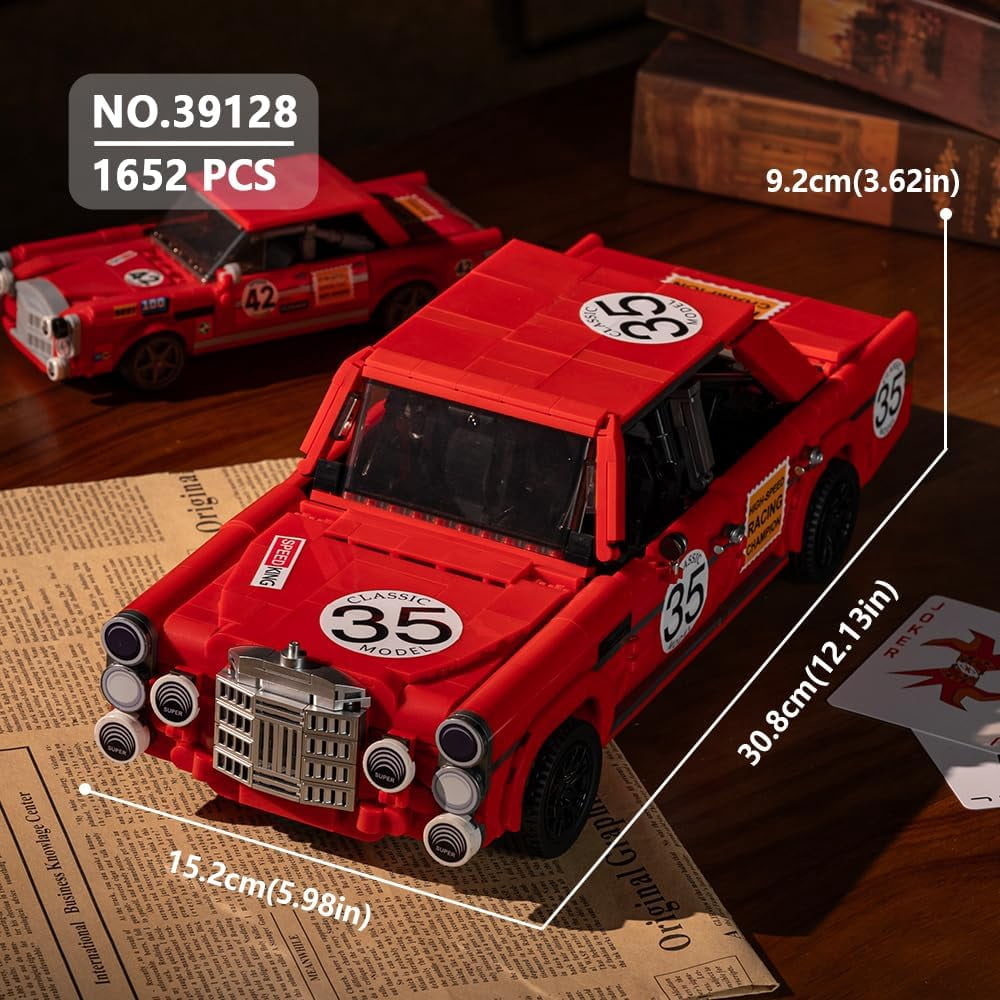 Extreme Tuning High-Performance Racing Car Building Kit, 1652-Piece MOC 35 Classic Toy Model, Sports Car for Adult Collectors and Display