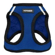 Voyager Step-in Air Dog Harness - All Weather Mesh Step in Vest Harness for Small and Medium Dogs and Cats by Best Pet Supplies - Harness (Royal Blue/Black Trim), L (Chest: 18-20.5")