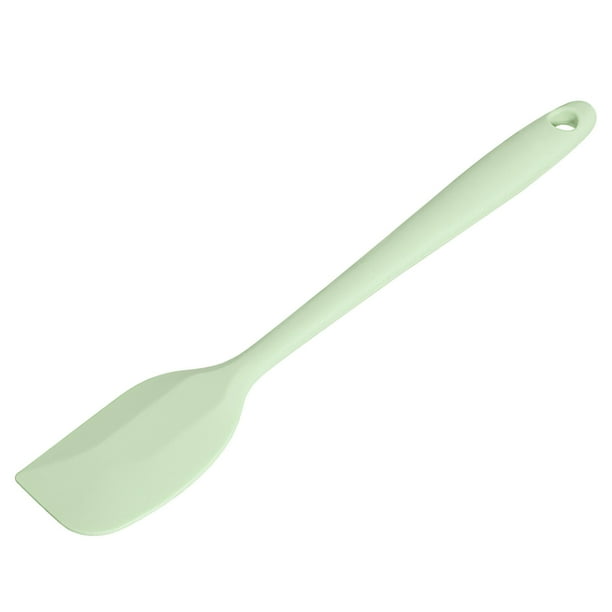 Silicona Espátula Cuchara, 8.5” Calor Resistente Raspador para Hornear, Cocinar, Mezclar, Cian