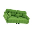 thumbnail image 5 of Miniature Living Room Sofa Couch Model Detailed Flocking Doll Furniture 1/12 Scale Model For Collector, 5 of 8