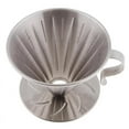 thumbnail image 5 of Pour Over Cone Coffee Dripper Stainless Steel Single Serve Brewer Filter - L, 5 of 6