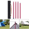 thumbnail image 4 of Tent Tarp Pole,tent poles for tarp canopy awning shelter,tent poles replacement heavy duty 8ft,adjustable camp tarp pole collapsible telescoping,carbon fiber hammock poles metal, 4 of 6