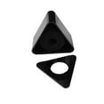 thumbnail image 4 of CIMAXIC Mic Microphone Interview Triangular Logo Flag Station with 1.54-inch Hole,3.7"X3.7"X1.97", 4 of 4