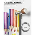 thumbnail image 6 of nqOlkjepod Outdoor Curtains for Patio Waterproof, Colorful Pencils Outdoor Privacy Panels Grommet, Dog Paws Back to School Cute Blackout Outside Curtains for Porch/Cabana/Pergola 54"x84", 1 Panel, 6 of 8