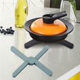 thumbnail image 4 of 4 Pcs Foldable Trivets Trivet for Hot Pans Expanding Pot Holder X-shaped Foldable Silicone Trivets Silicone Non-Slip Thick Heat-Resistant Folding Pad, 4 of 5
